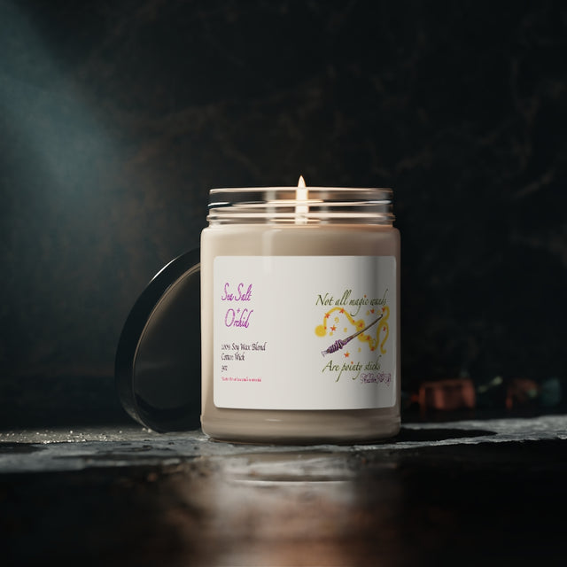 Sea Salt & Orchid Scented Soy Candle, 9oz