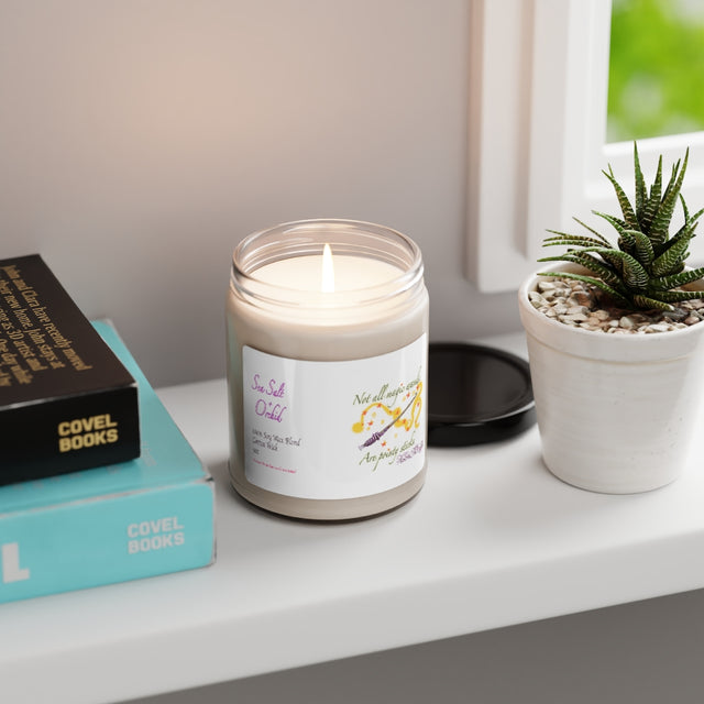 Sea Salt & Orchid Scented Soy Candle, 9oz